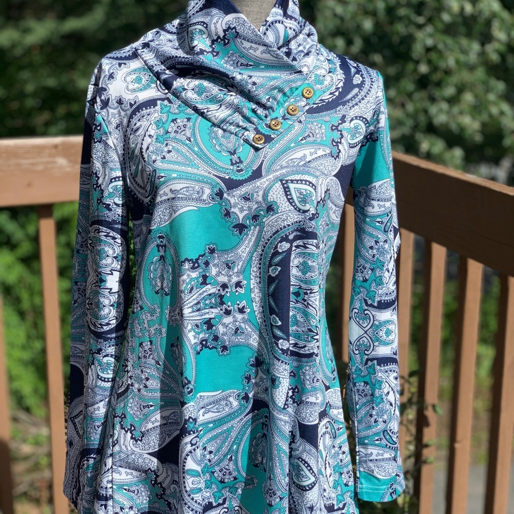 Muisey Patterned Long Sleeved Tunic